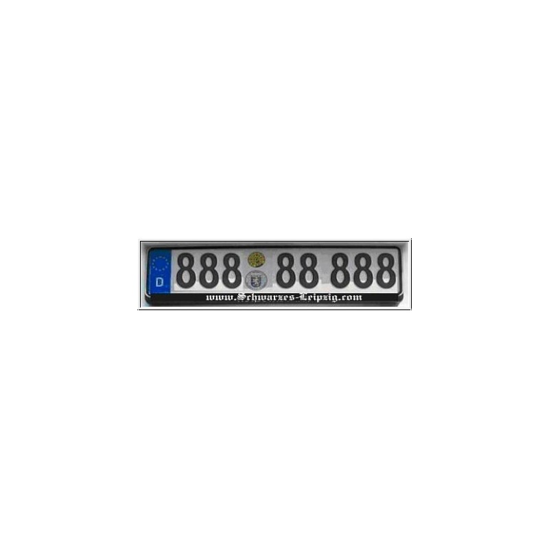 Nummernschildaufkleber mit SL-Schriftzug